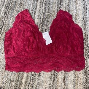 Cosabella Lace Bralette in Deep Red (7)